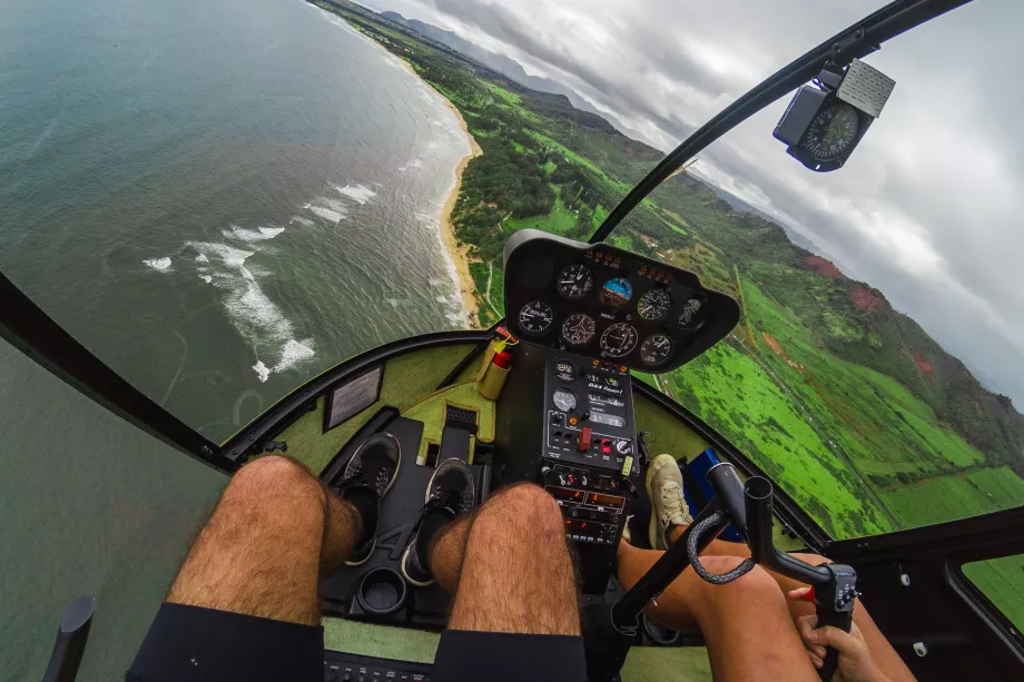 Flight by helicopter