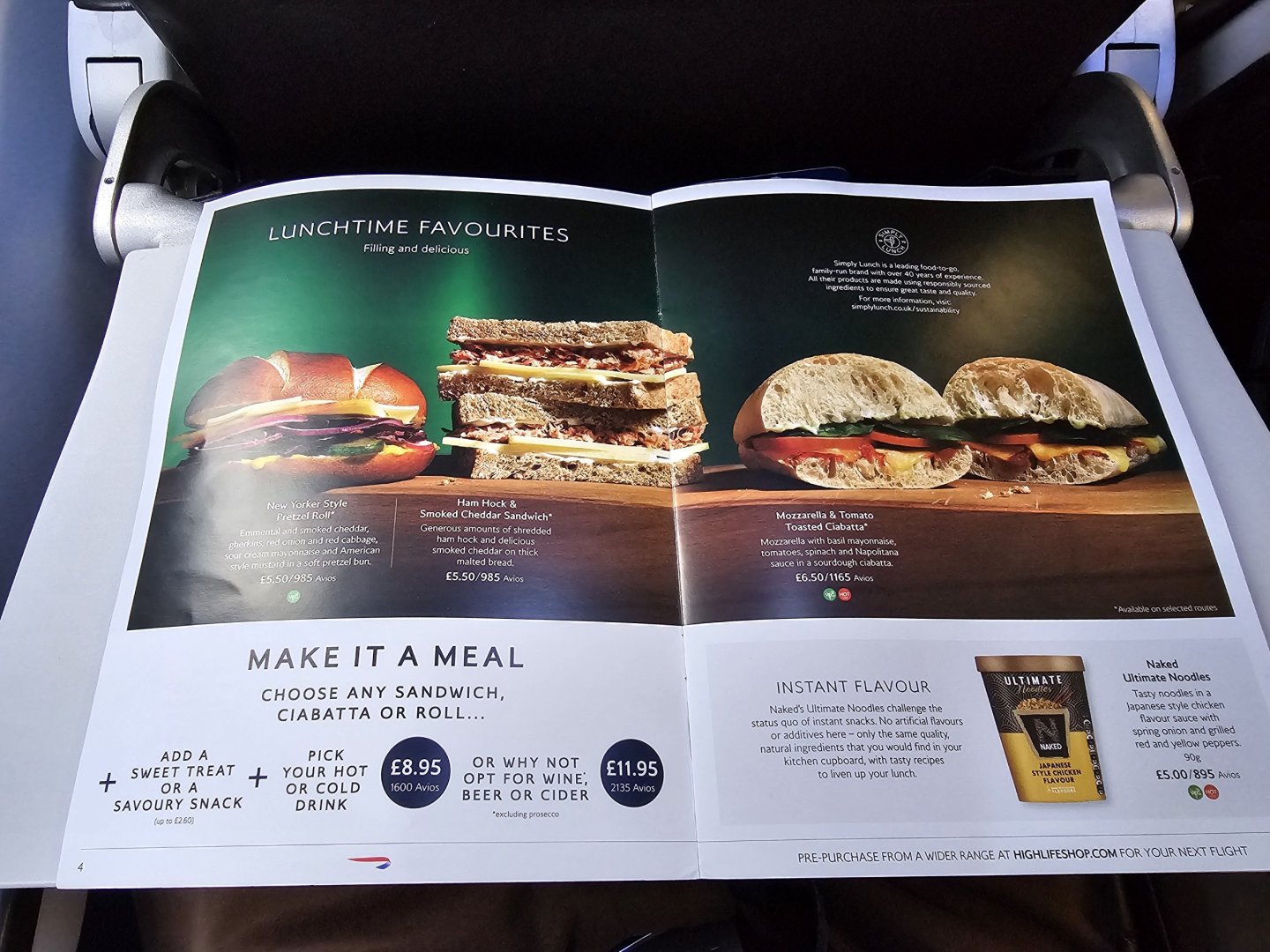 Ba In Flight Menu British Airways on board services: food, wifi, IFE