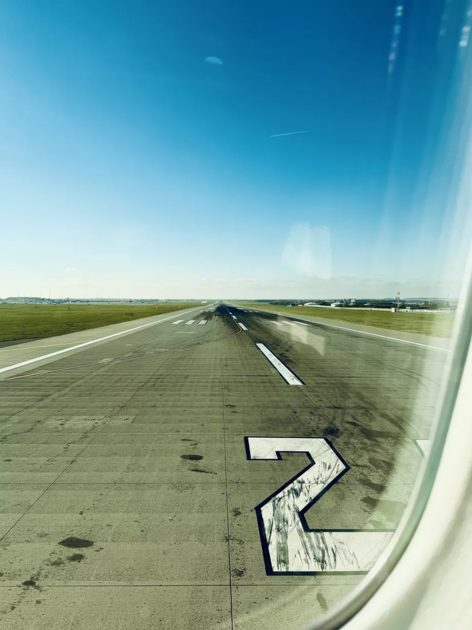 Ready for take-off from PRG