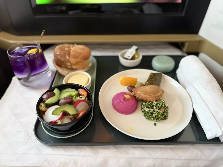 Arabian mezze and Butterfly Effect drink