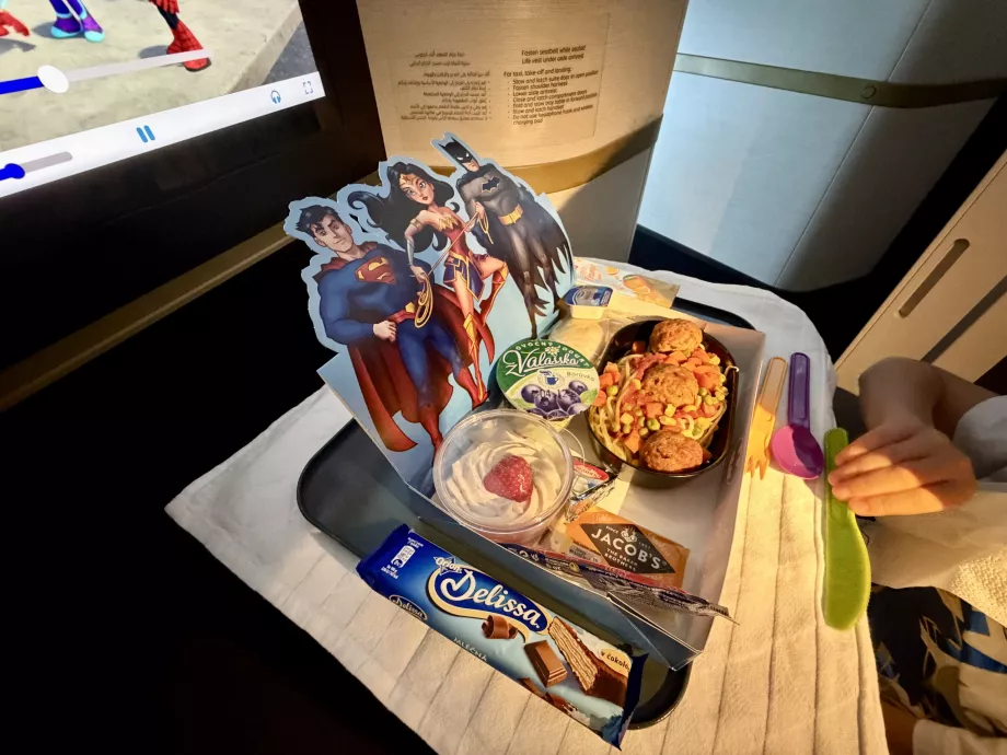 Children's menu from Etihad