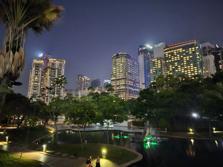 KLCC Park during the night
