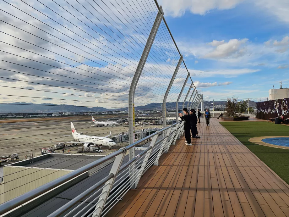 Viewing terrace on the airport area