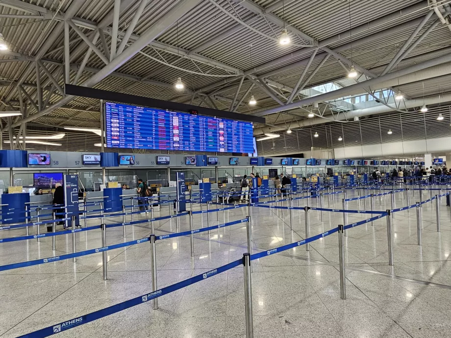 Departure hall, Athens Airport