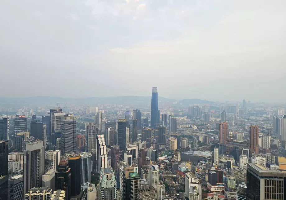 View from the outdoor terrace, Menara Tower