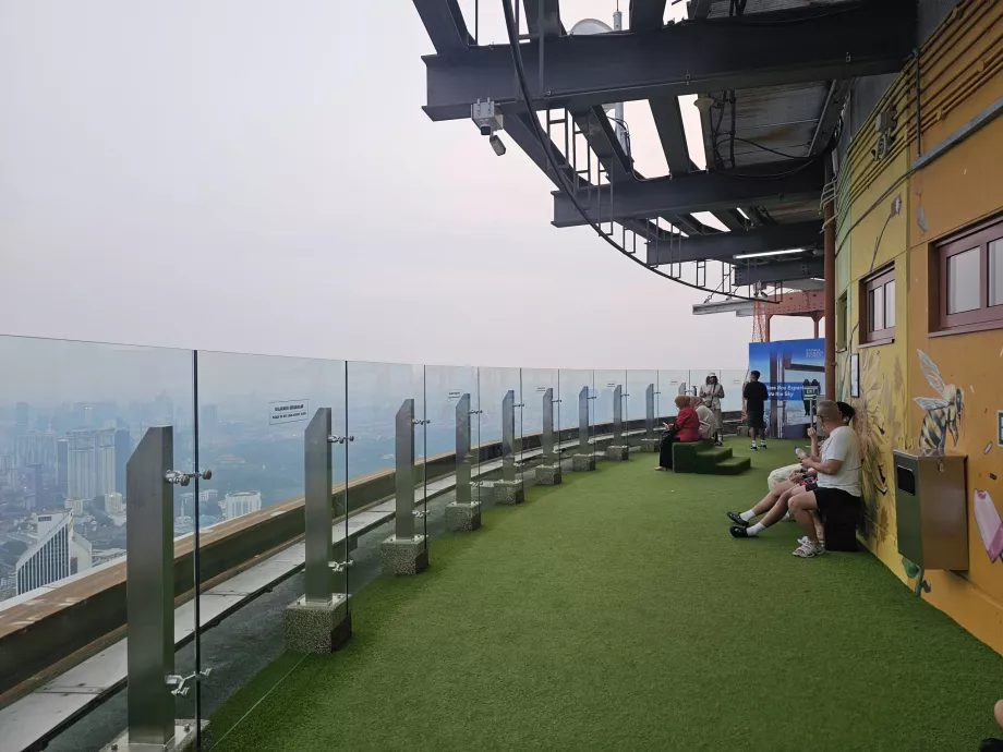 Outdoor terrace of the Menara Tower