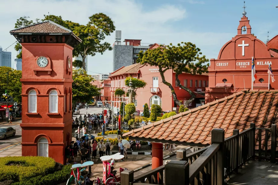 Clocktower in the centre of Malacca