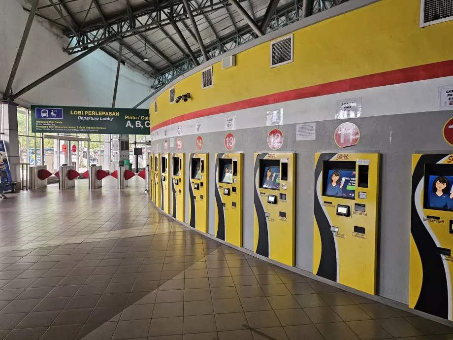 Ticket vending machines, bus station