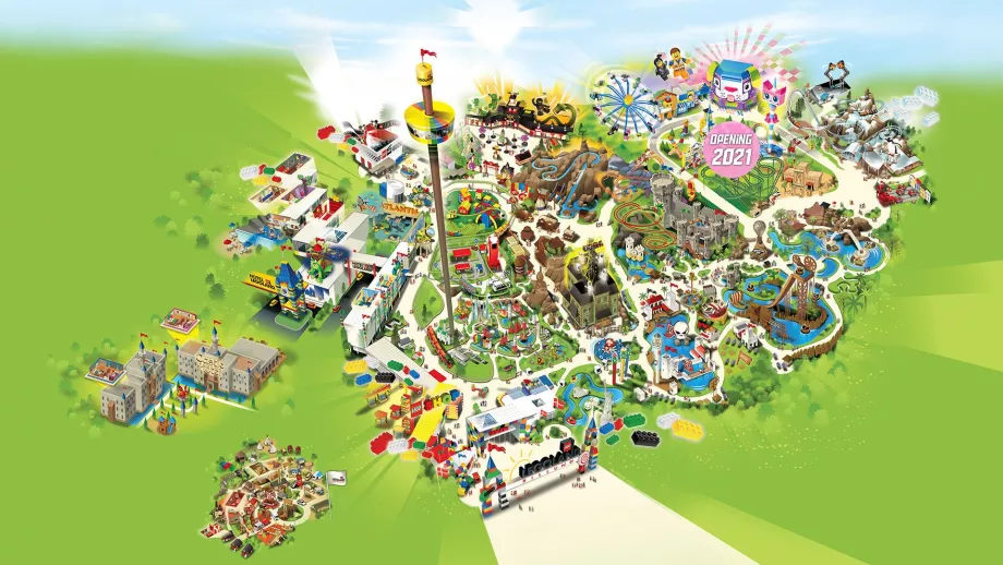 Map of Legoland Billund