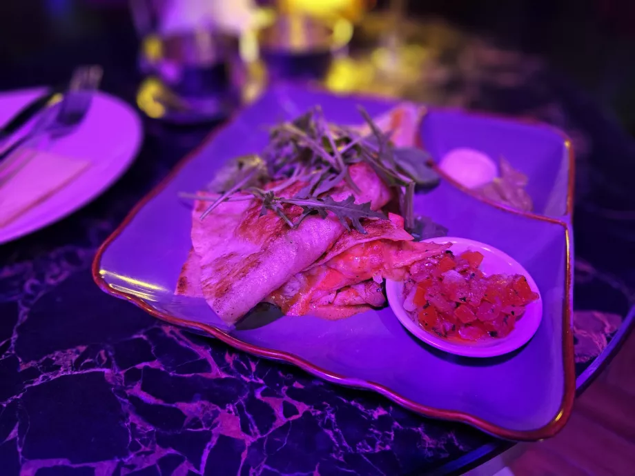 Quesadilla in the bar