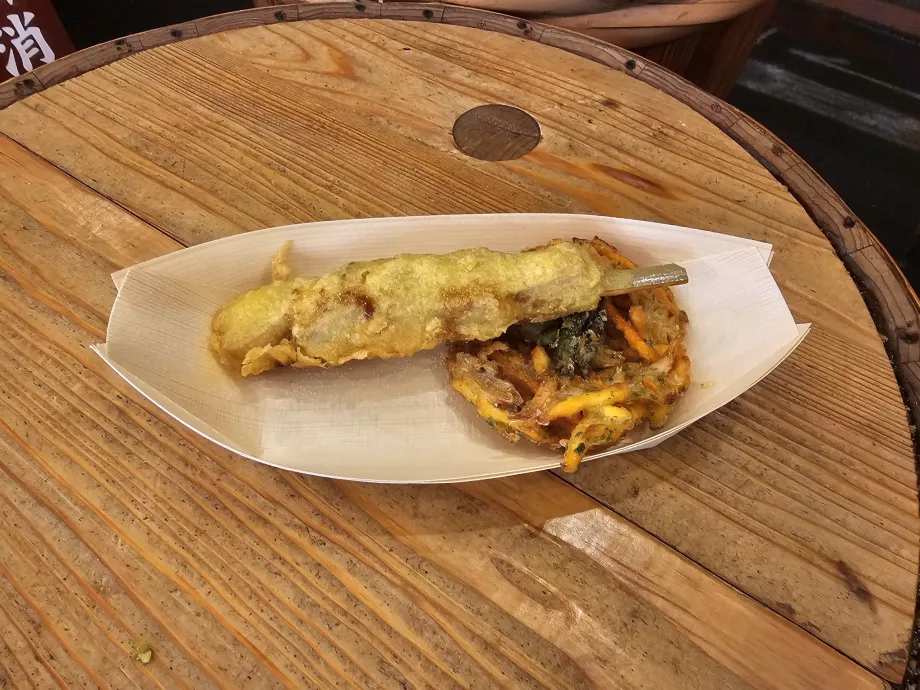 My tempura at Nishiki Market