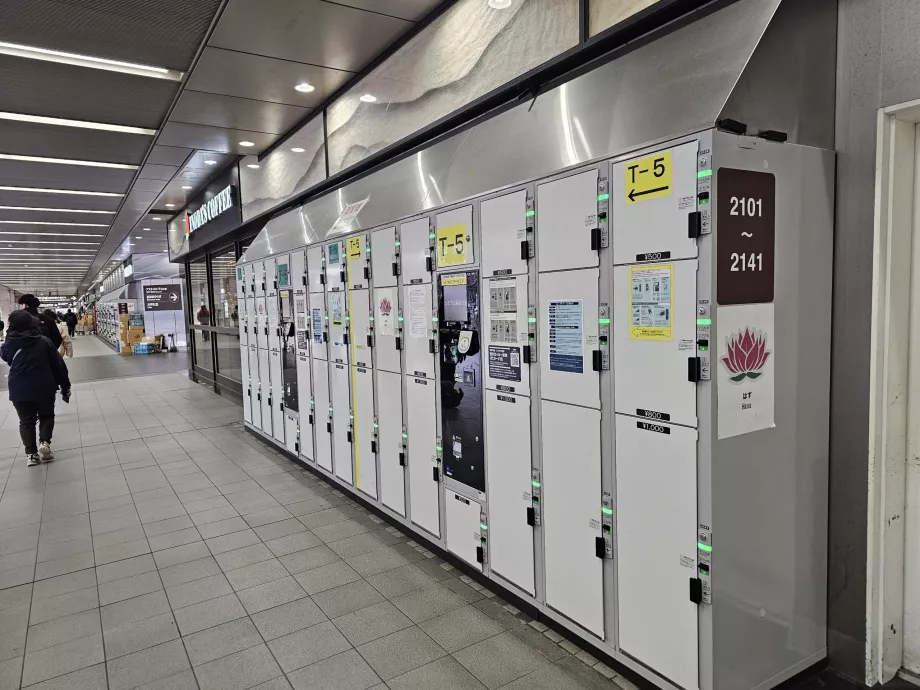 Lockers for luggage storage