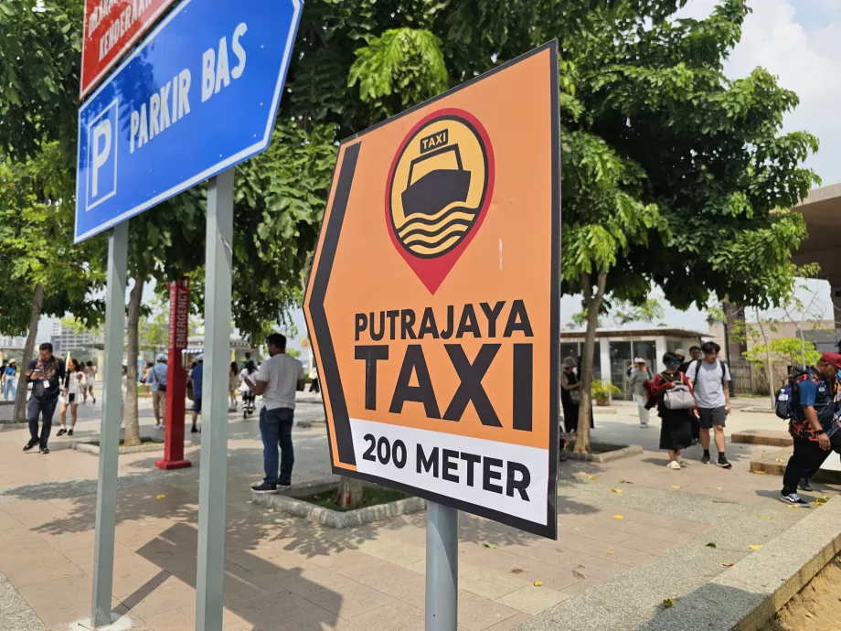 Signs for Water Taxi