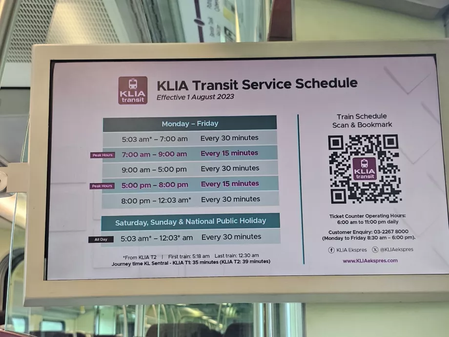 Frequency KLIA Transit