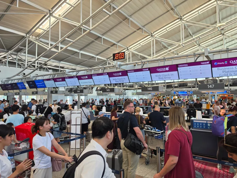 Check-in at Prague Airport