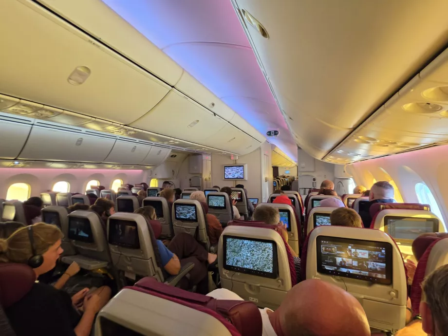 Economy class cabin
