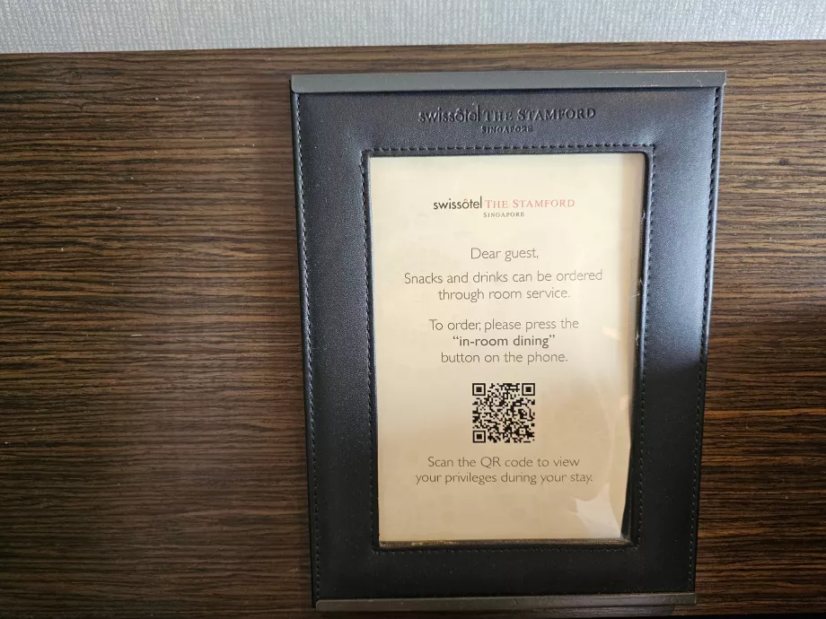 Room Service instead of minibar