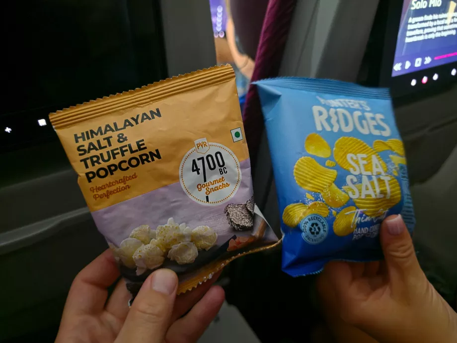 Refreshments before landing