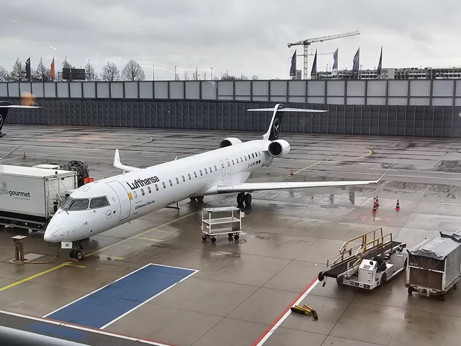 My plane on the stand in Munich
