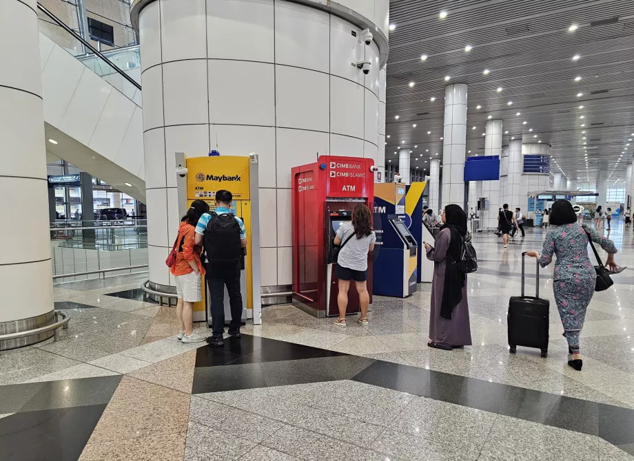 ATMs, arrivals hall