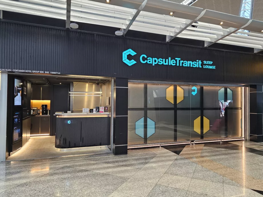 Capsule hotel, public area, terminal 1
