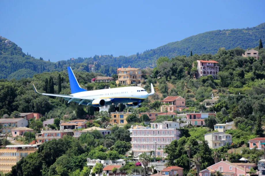 Approach to Corfu Airport