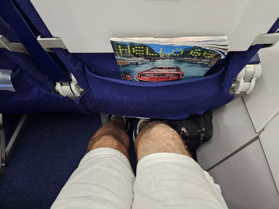 Legroom at the rear of the aircraft