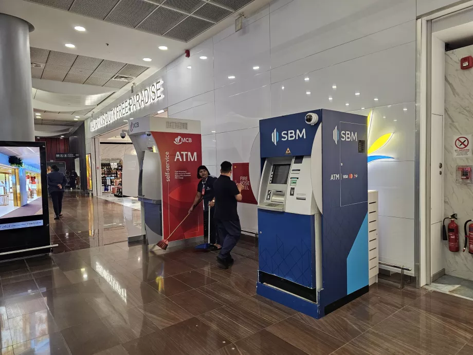 ATMs in the arrivals hall
