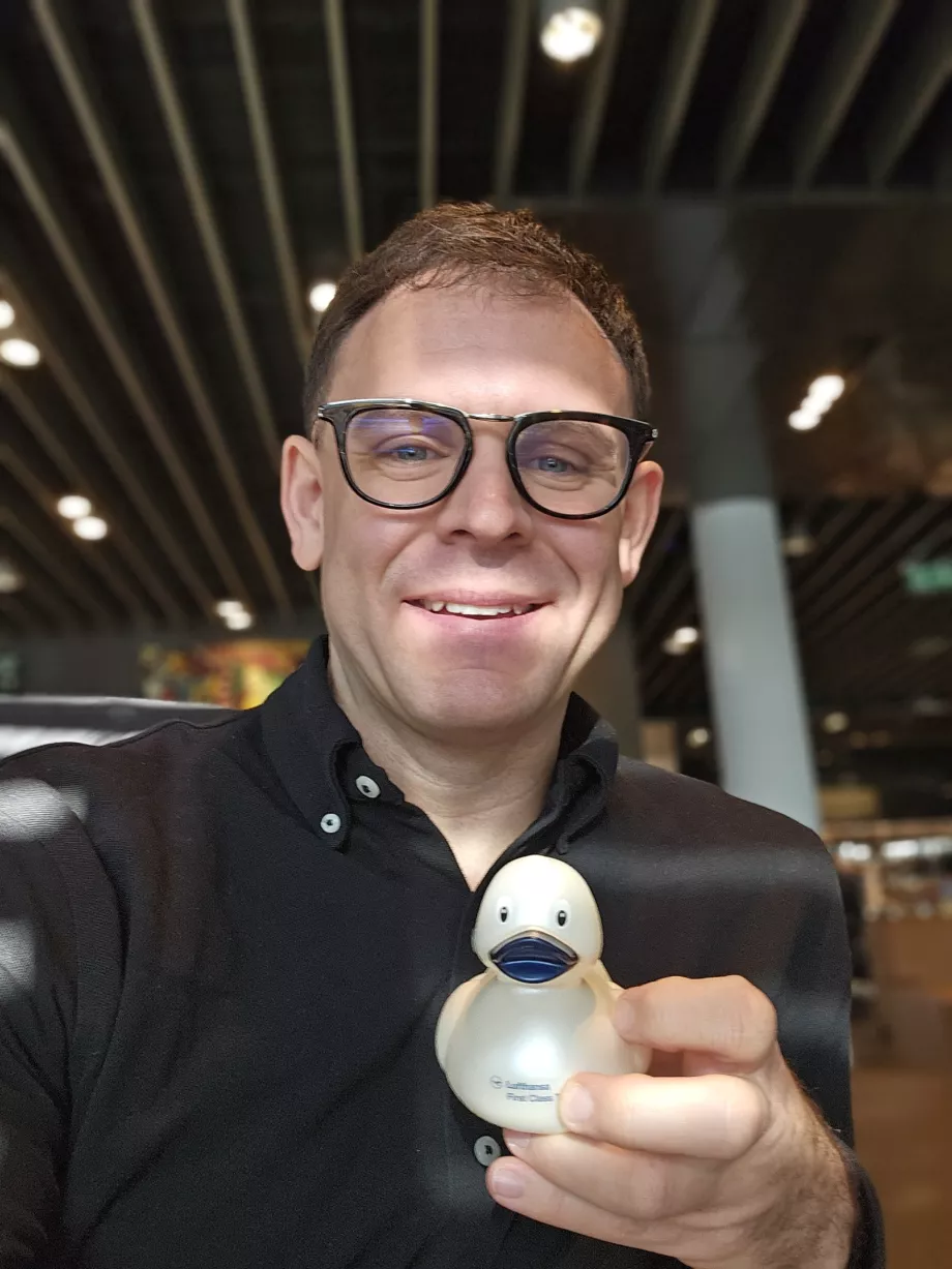 Me with a collector's duck