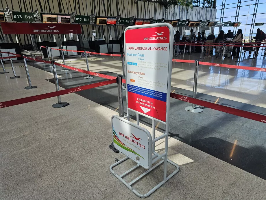 Hand luggage template
