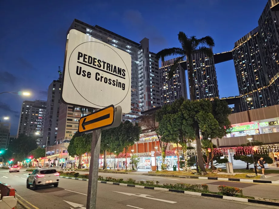 Pedestrian information sign