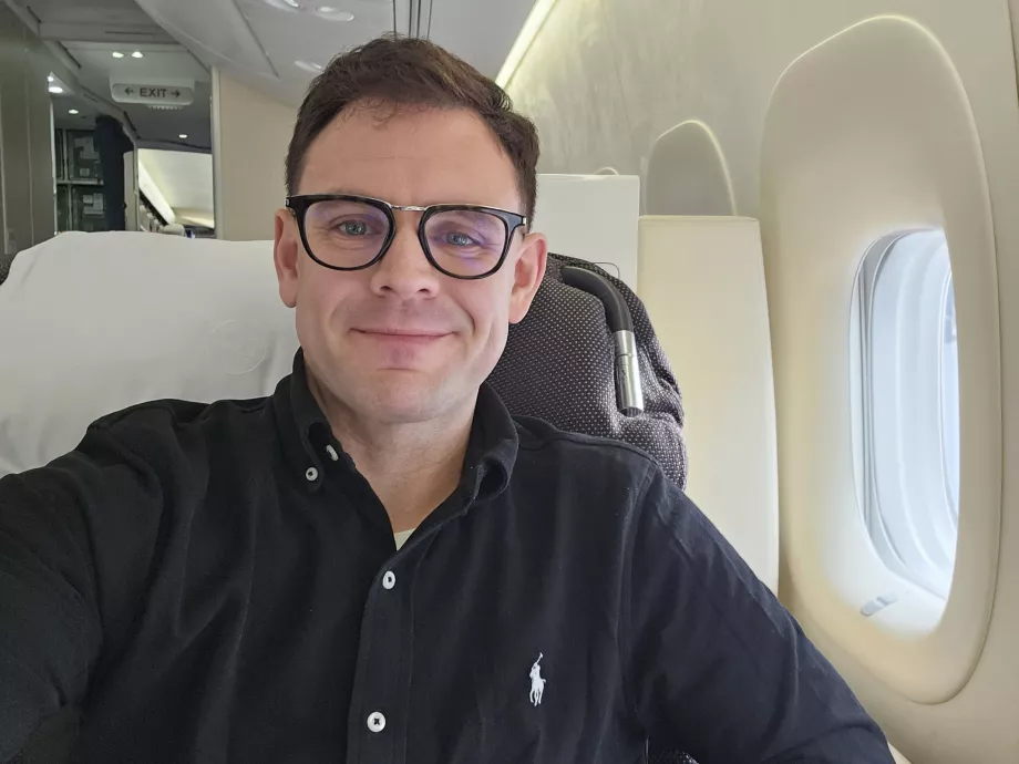 Me in first class Lufthansa