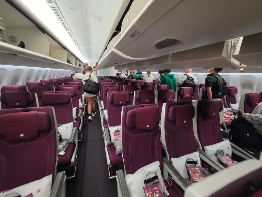 Economy class cabin