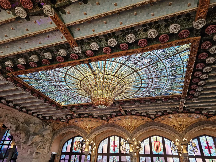 Palau de la Música Catalana, ceiling detail