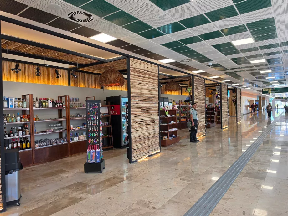 Souvenir shops in the public area