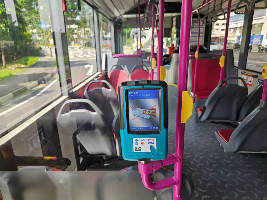 Payment by card on the bus