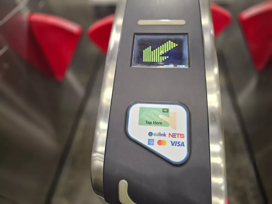 Paying by card in the metro