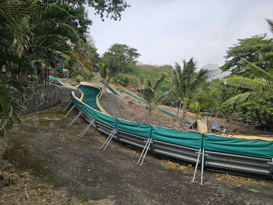 Toboggan at Casela Zoo