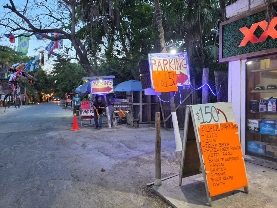 Car park in Tulum