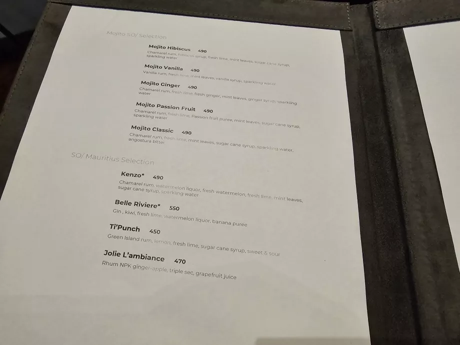 Cocktail prices