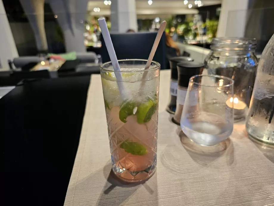 Cocktail with hibiscus