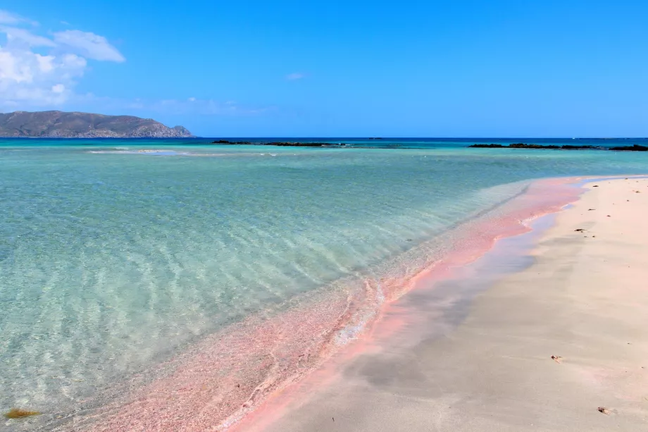 Pink sand on Elafonisi