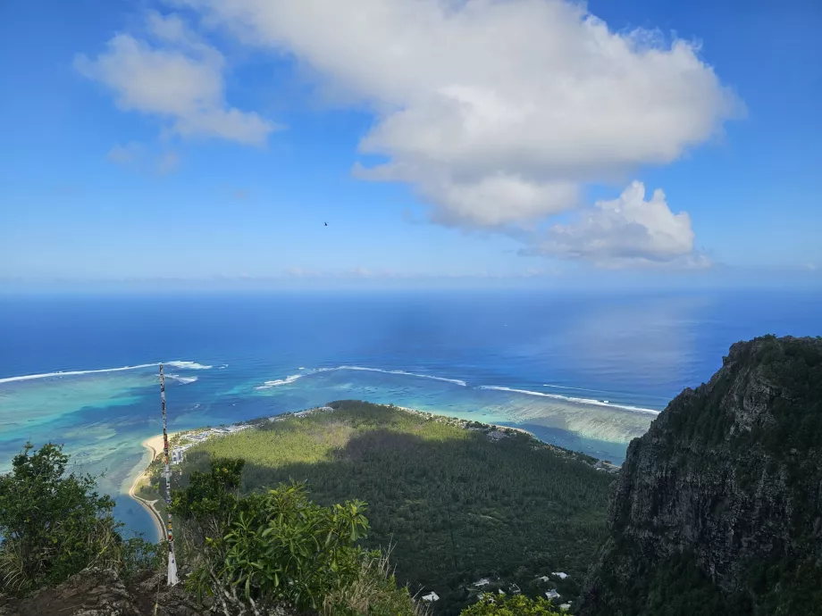View from the top of Le Morne