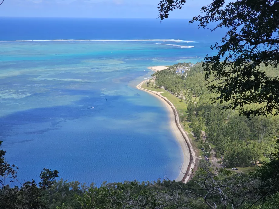 View of Le Morne Kite Lagoon