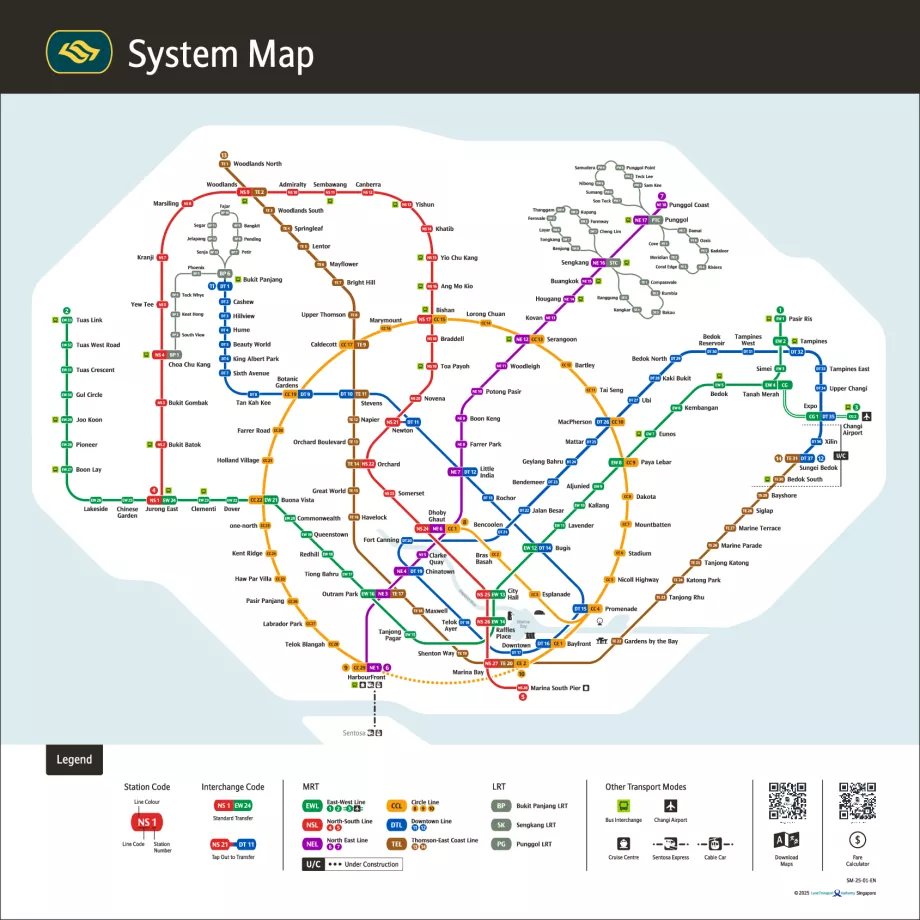 Singapore Metro Map