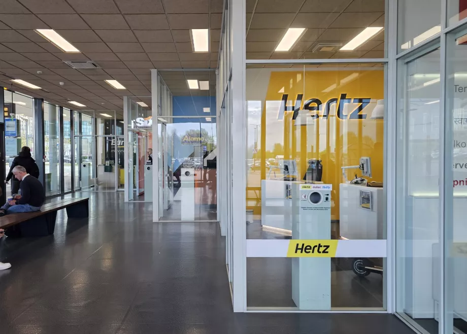 Car rental counters
