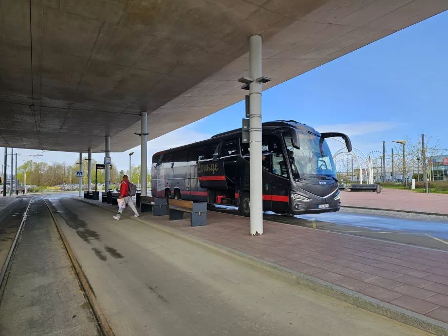 Long-distance bus stop