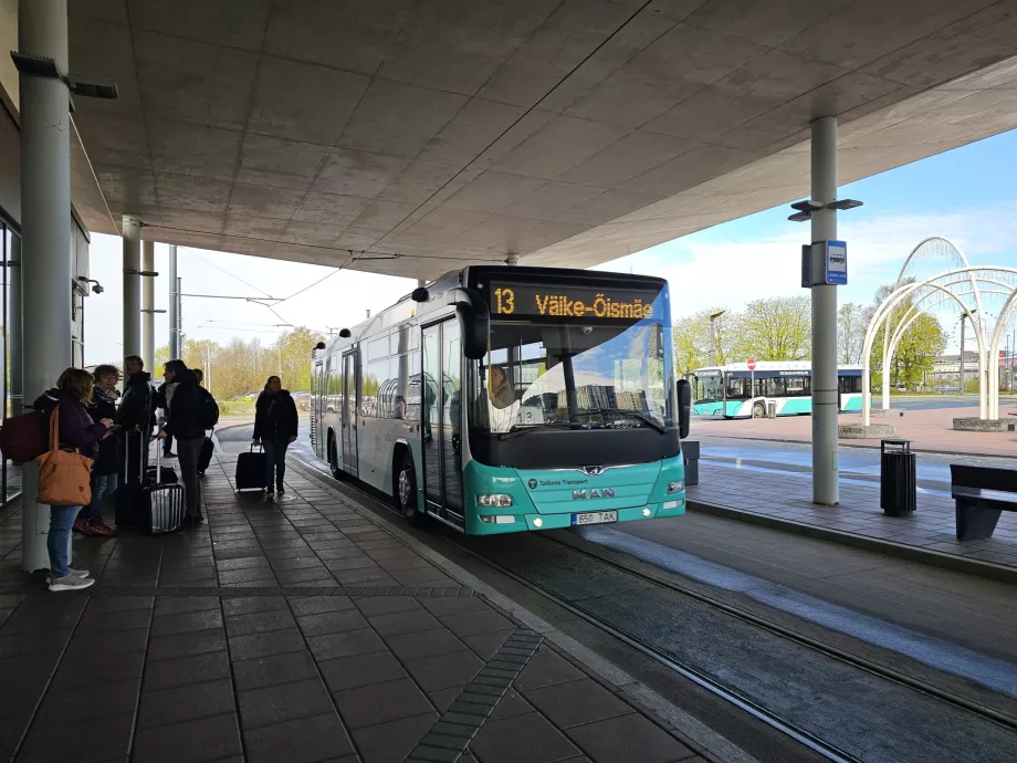 City bus stop