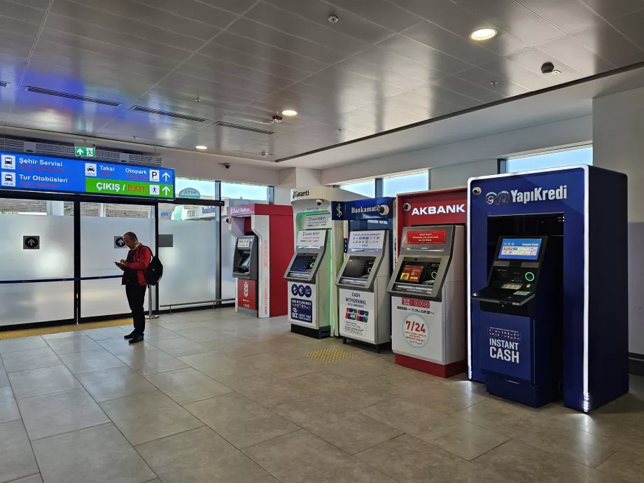 ATMs in the arrivals hall of Terminal 2