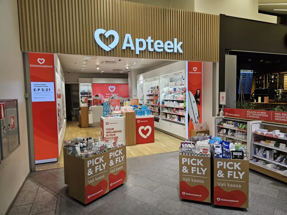Pharmacy in the transit section